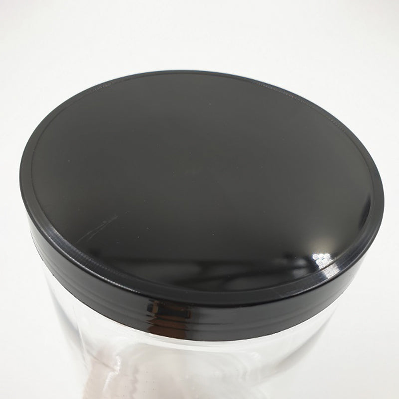 8.5 x 8.5cm Black Plastic Jar (9pcs)