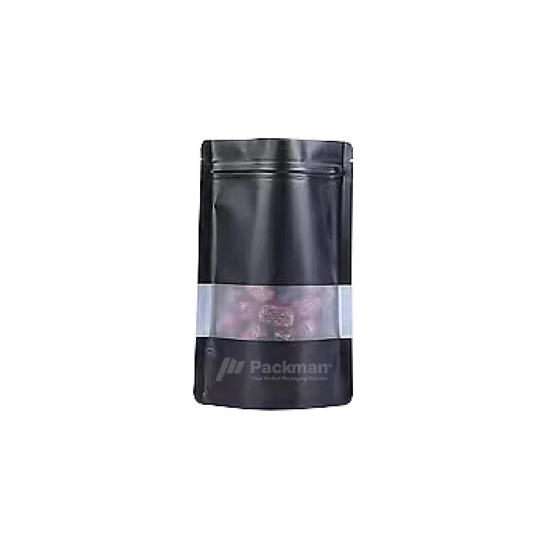 14 x 20cm Black Standing Pouch (100pcs)