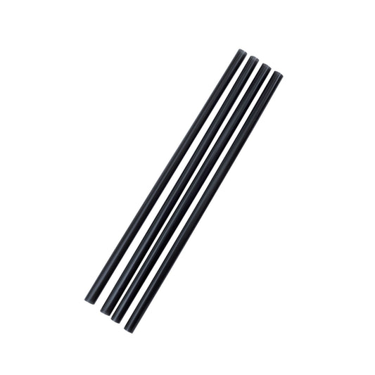 Black Straight Straw 8mm X 210mm (250PCS)