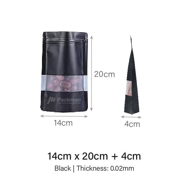 Black Standing Pouch