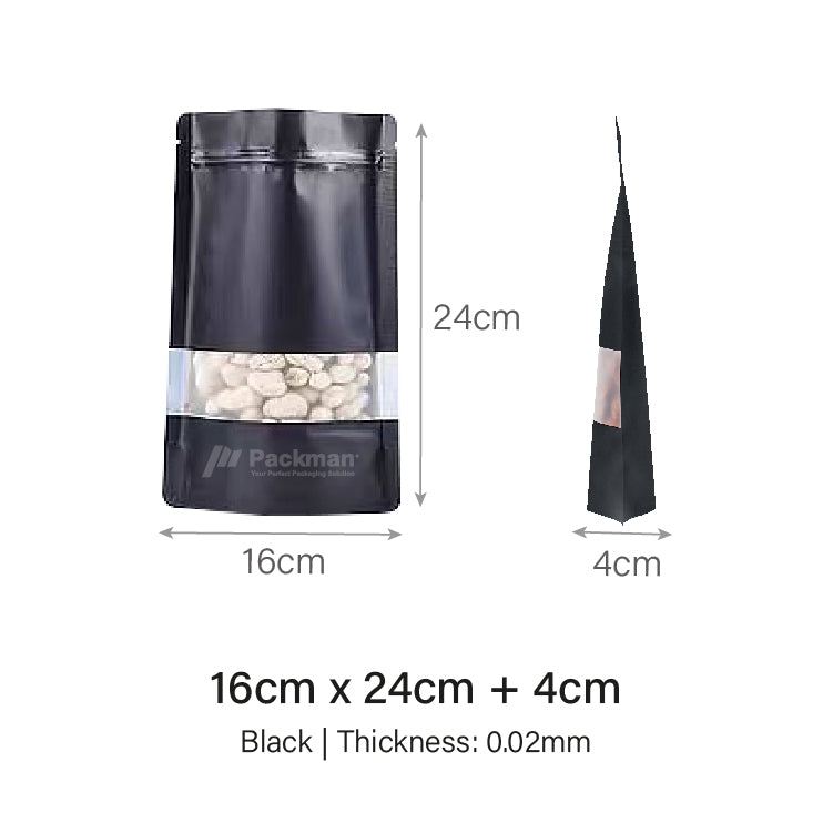 Black Standing Pouch
