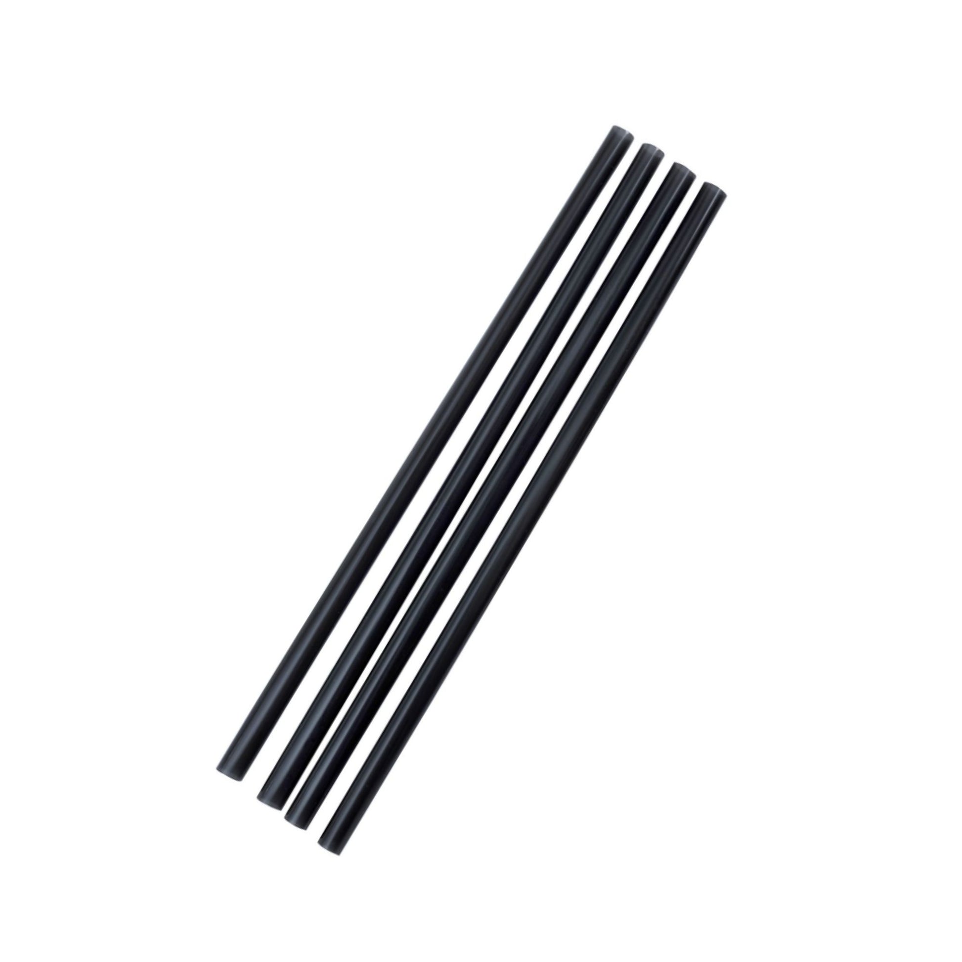 Black Straight Straw