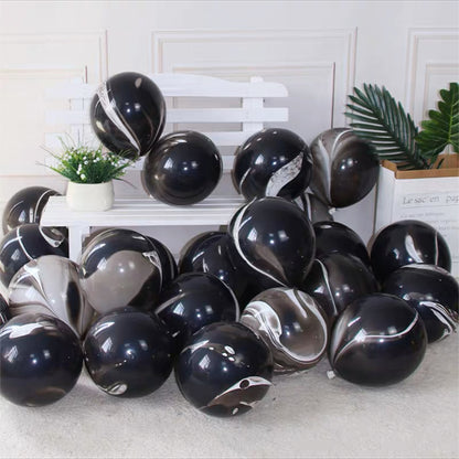 Black Marble Balloon (10pcs)