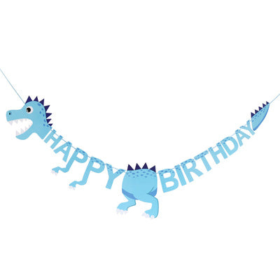 Dino Paper Birthday Banner
