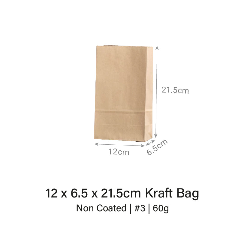 Brown / White Kraft Bag