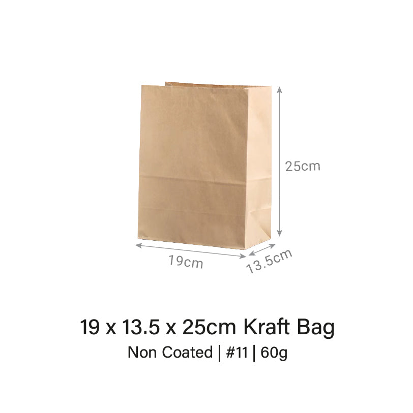 Brown / White Kraft Bag