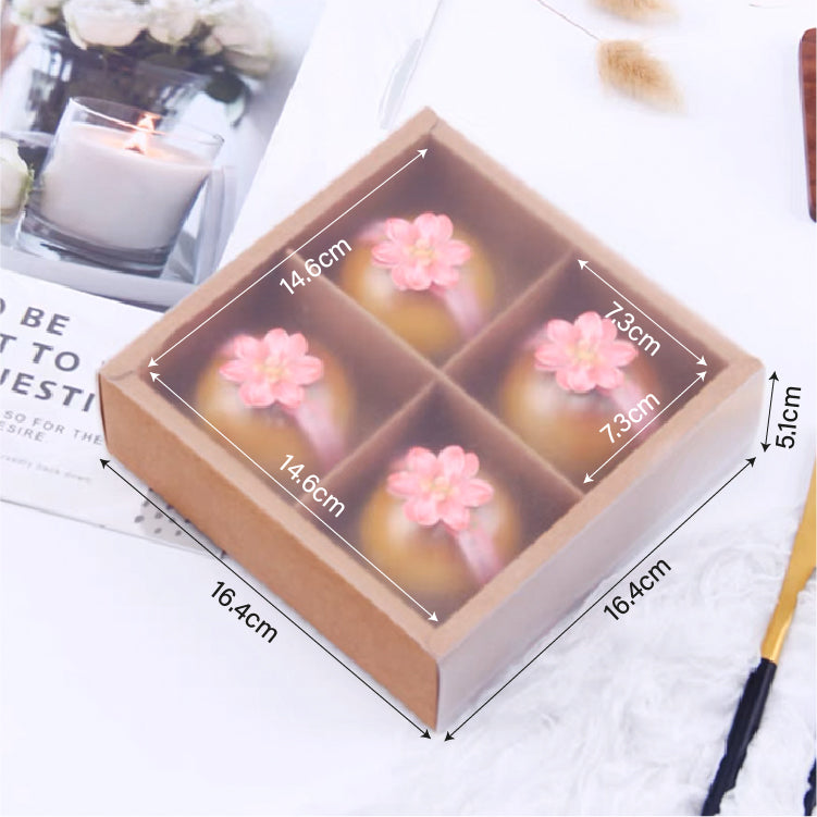 Brown Mooncake Kraft Cavity Box