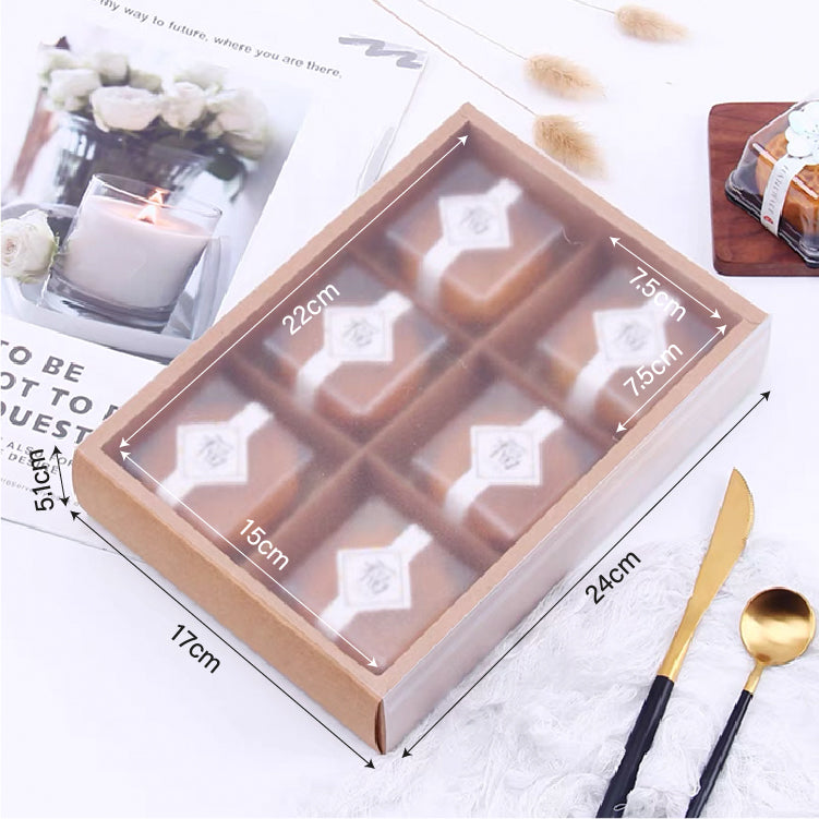 Brown Mooncake Kraft Cavity Box