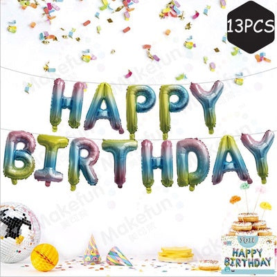 Candy Gradient Birthday Banner