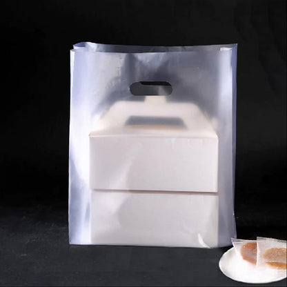 Clear Hole Frosted Carrier Bag