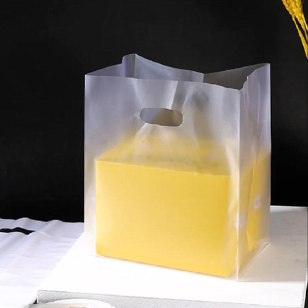 Clear Hole Frosted Carrier Bag