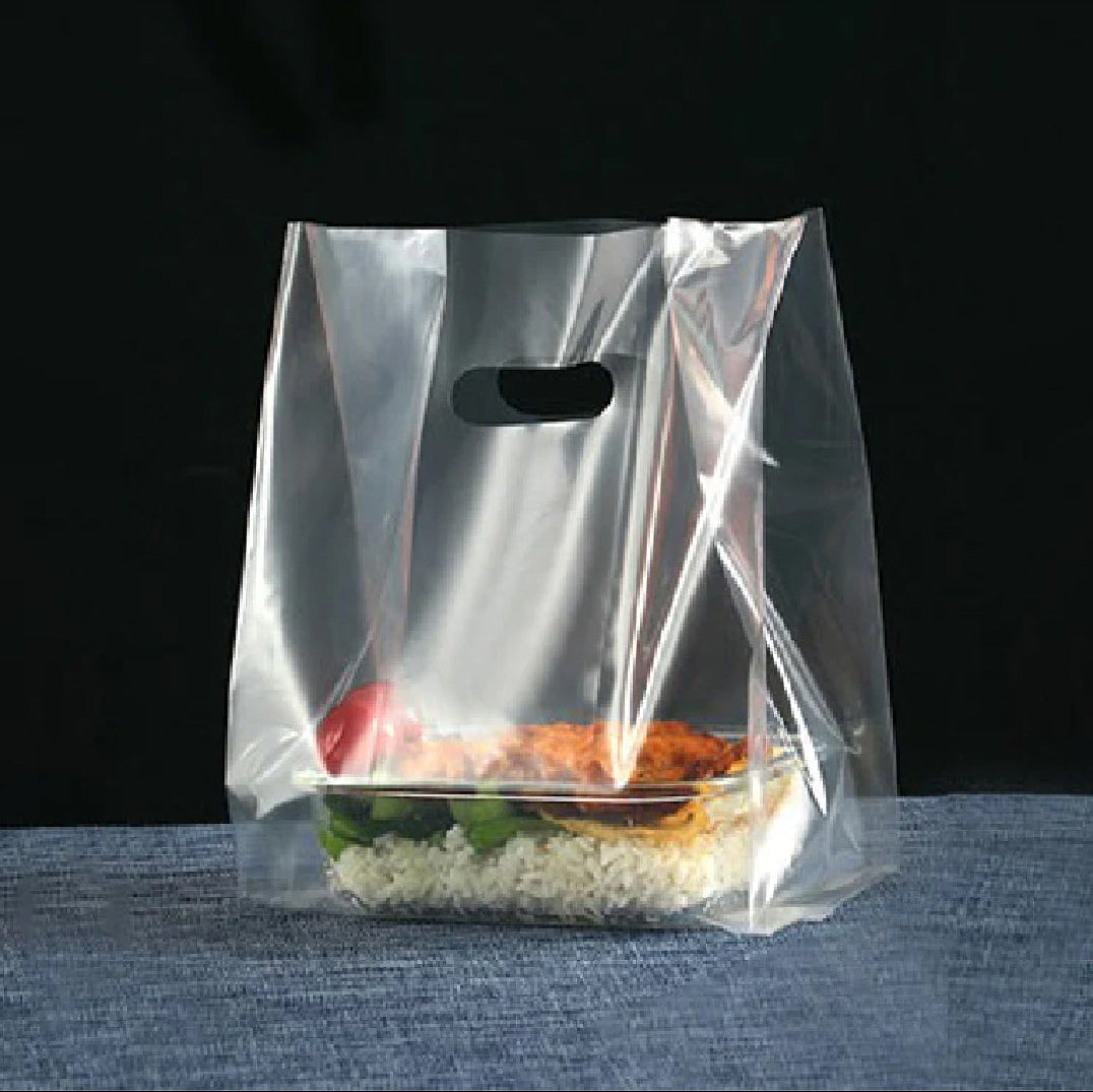 Clear Hole Short / Tall Carrier Bag