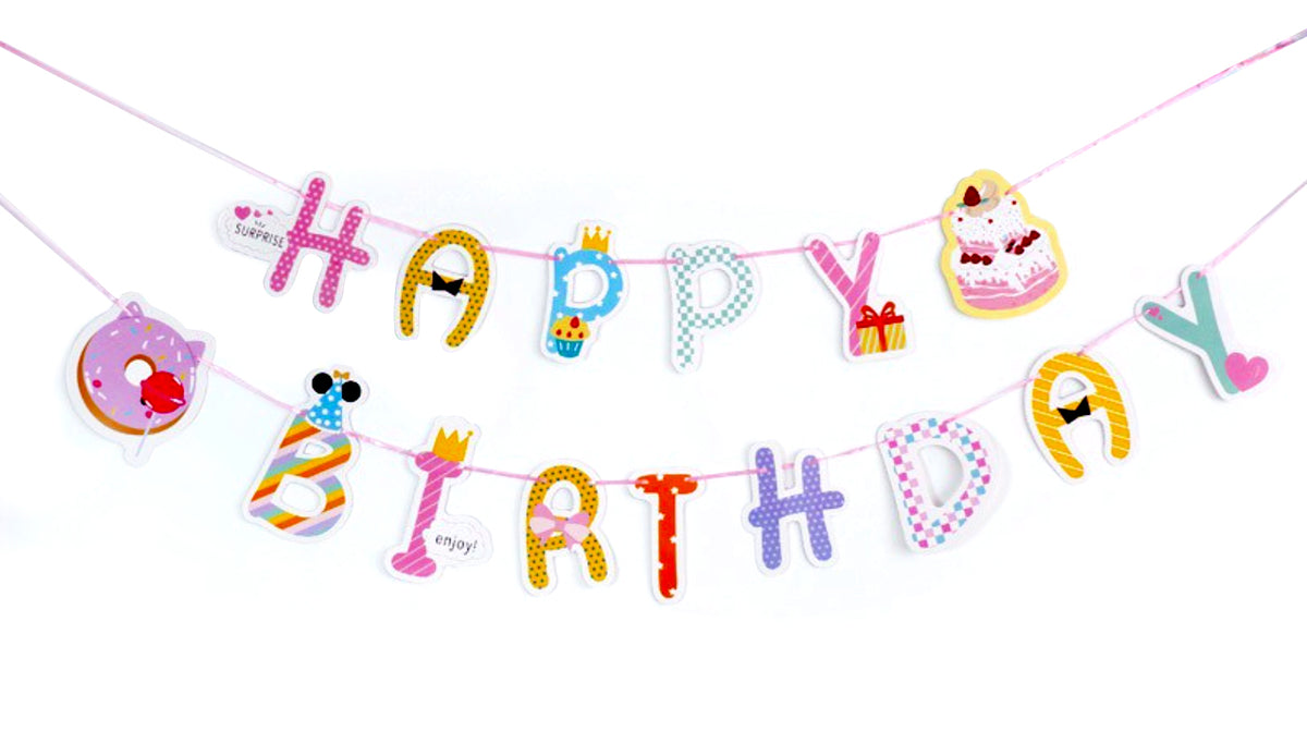 Dessert Paper Birthday Banner