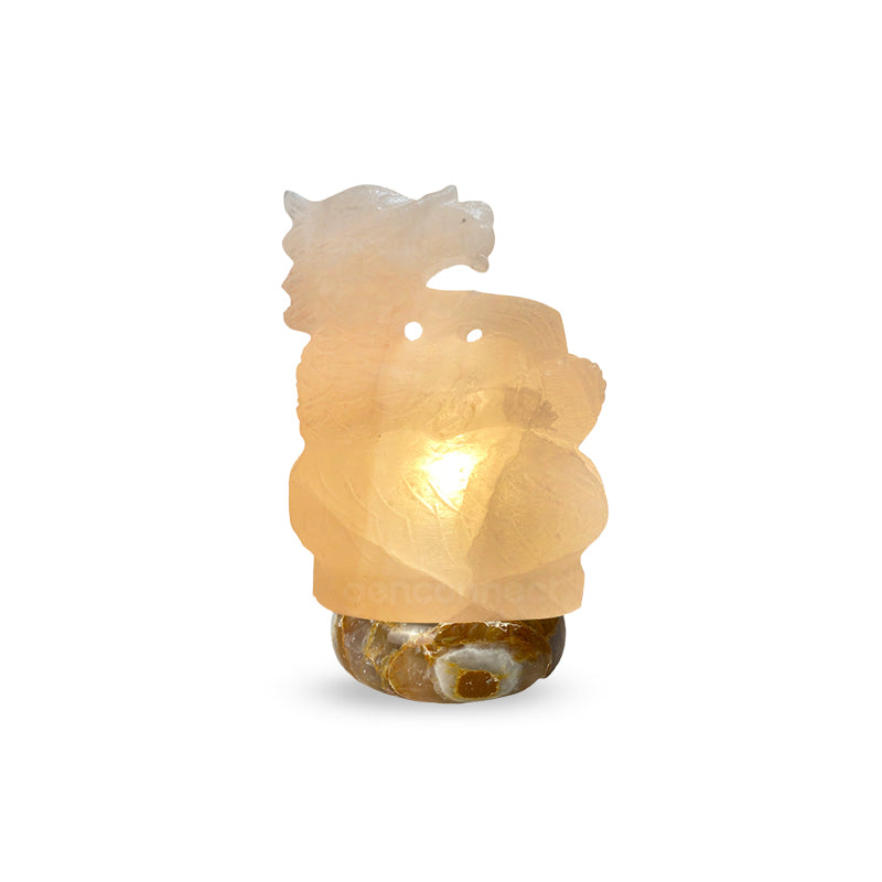 Dragon Himalayan Salt Lamp (White)