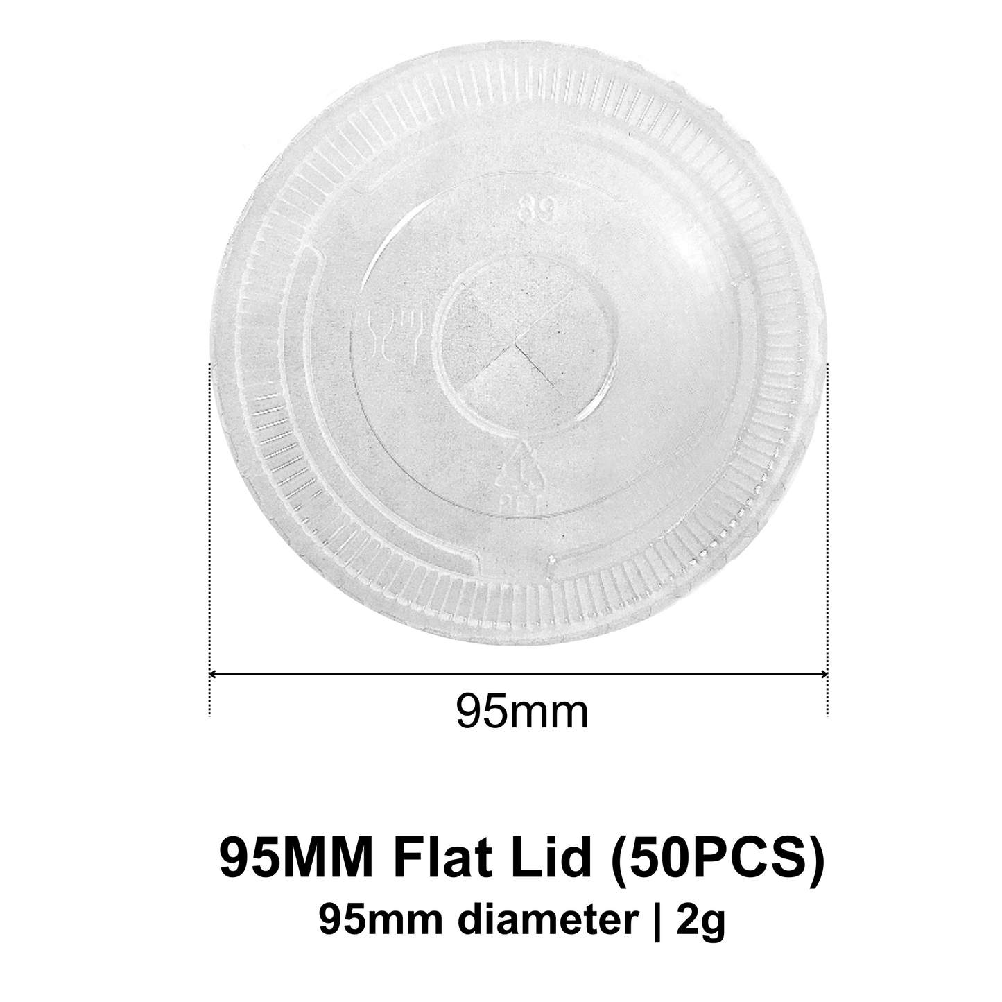 95mm PP U Cup - 16oz (50PCS)