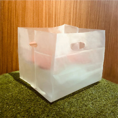 10" Frosted Square Carrier Bag (50pcs)