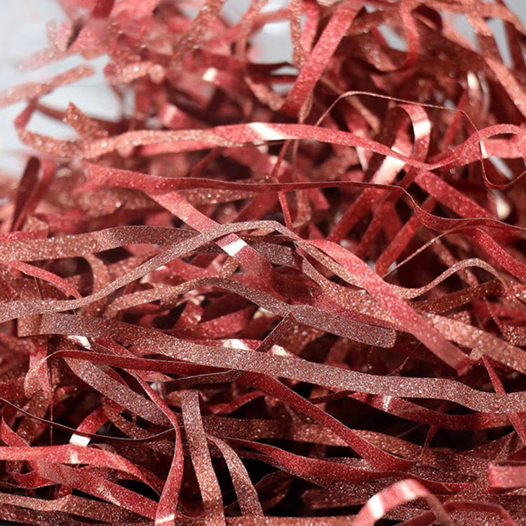 Glitter Red Raffia Shredded Paper
