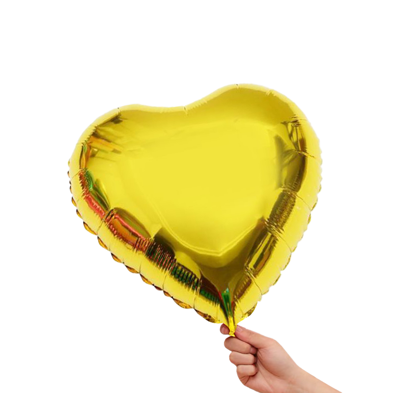 Gold Heart Shaped Balloon