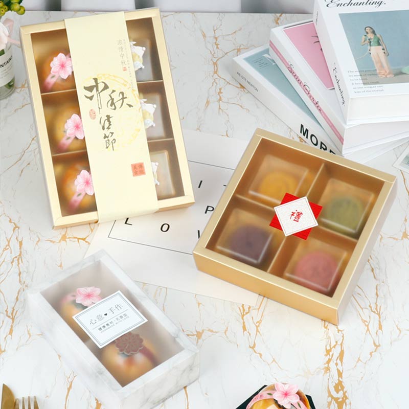 Gold Mooncake Kraft Cavity Box