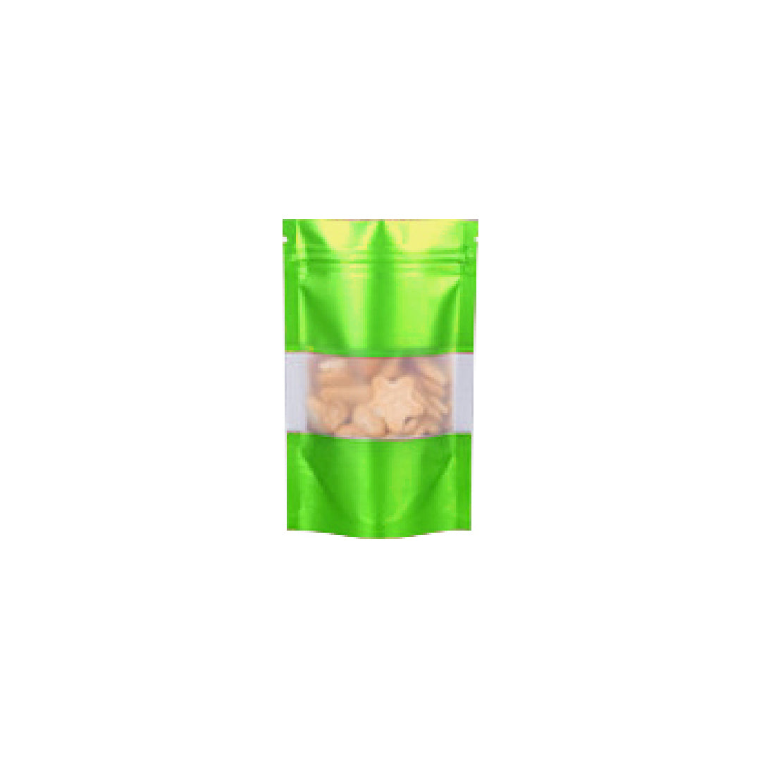 10 x 15cm Green Standing Pouch (100pcs)