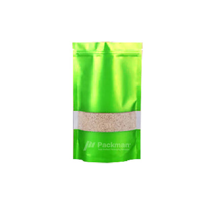 16 x 24cm Chrome Green Standing Pouch (100pcs)