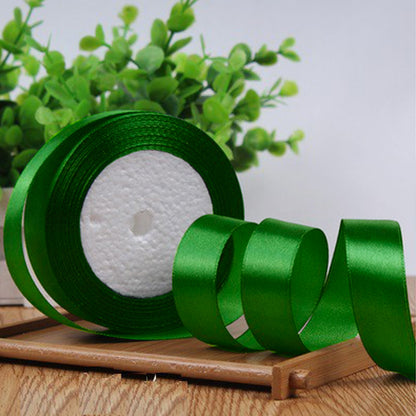 Green Satin Ribbon