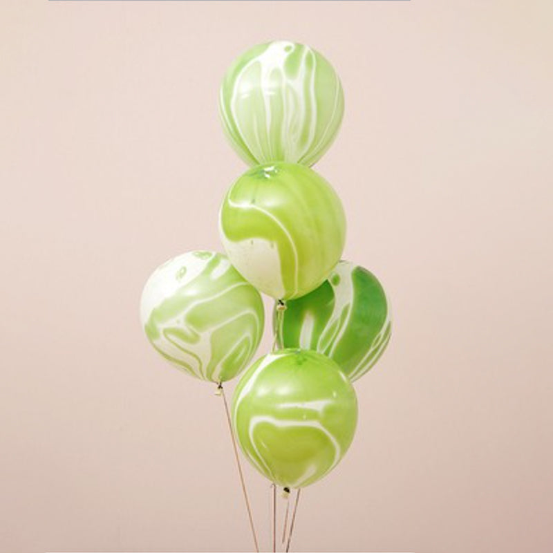 Green Marble Balloon (10pcs)