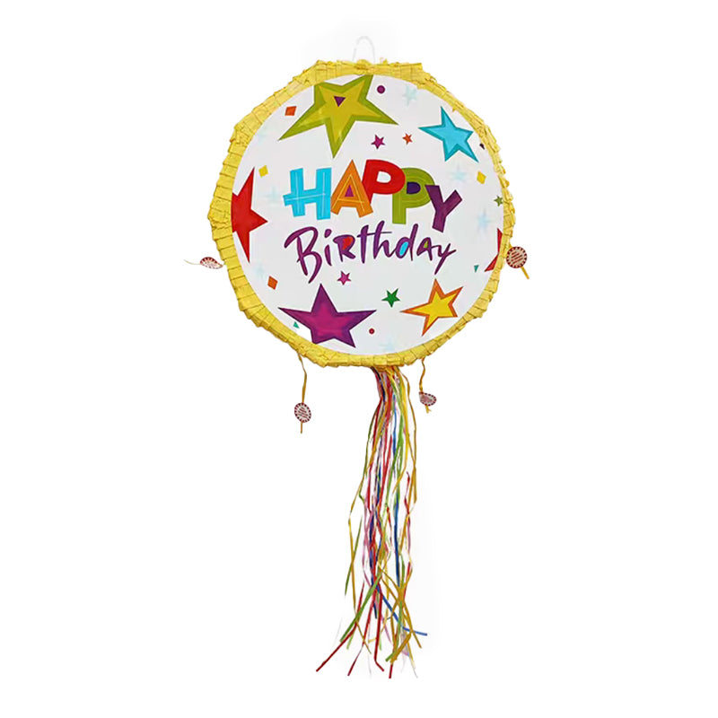 HBD Yellow Star Piñata