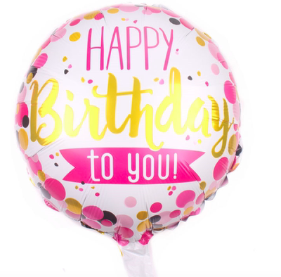 Happy Birthday Round Balloon
