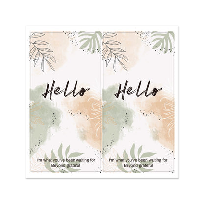 Hello Thank You Sticker