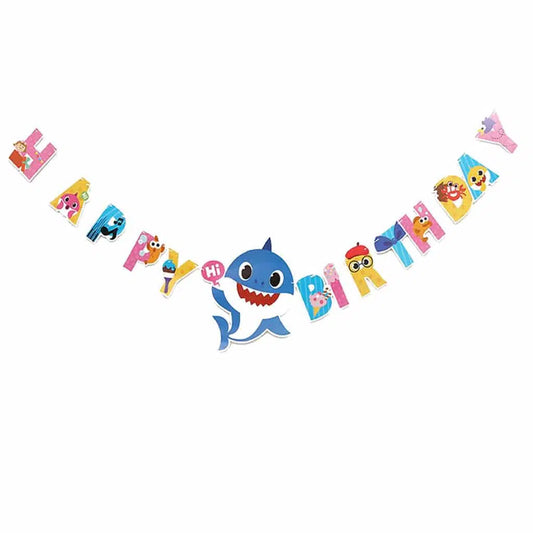 Baby Shark Theme Birthday Banner (3m)