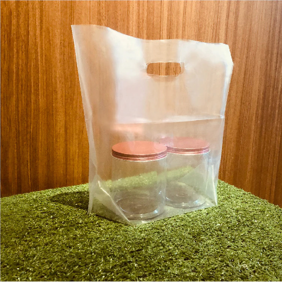 36 x 32cm Clear Hole Carrier Bag (50pcs)