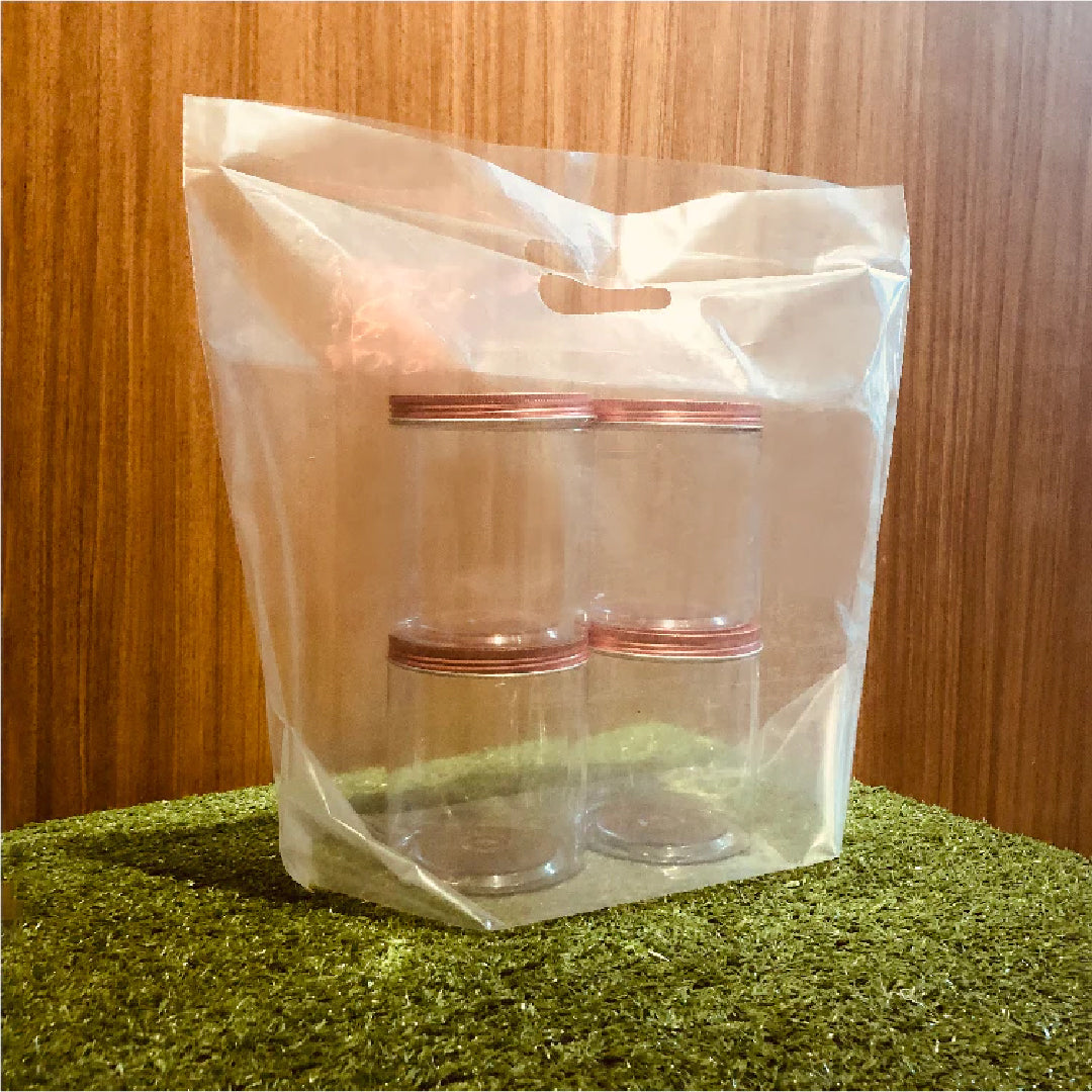 42 x 36cm Clear Hole Carrier Bag (50pcs)