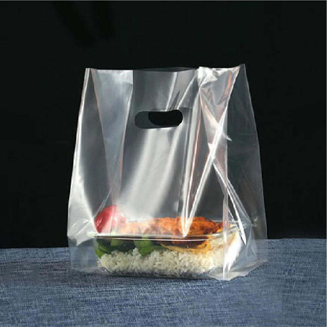 26 x 38cm Clear Hole Carrier Bag (50pcs)