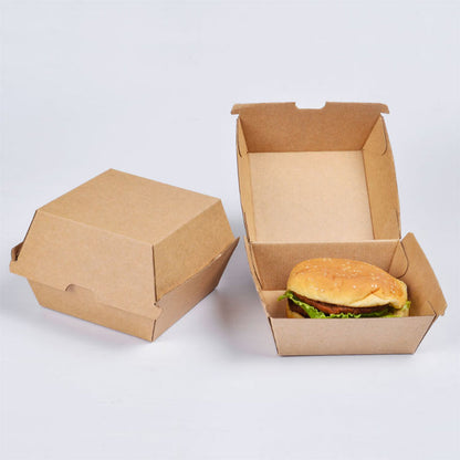 110 x 110 x 108mm Kraft Burger Box