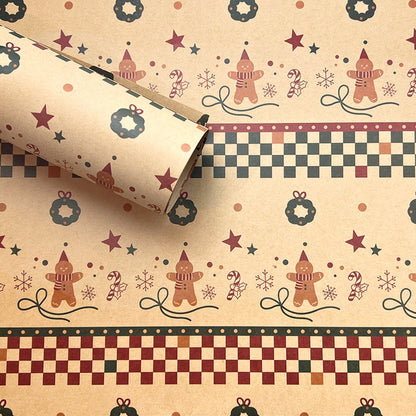 Kraft Christmas Gift Wrapper