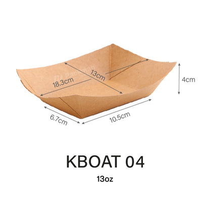 Kraft Paper Boat Tray