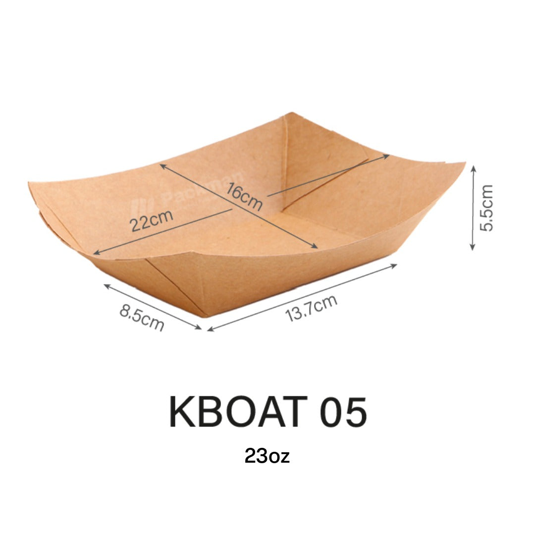 Kraft Paper Boat Tray