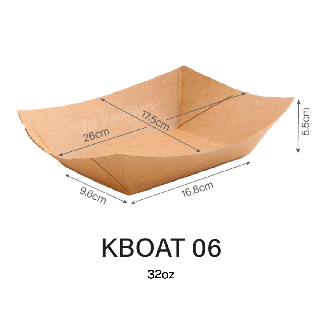 Kraft Paper Boat Tray