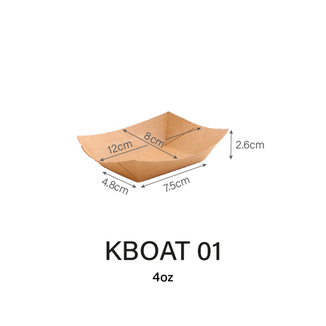 Kraft Paper Boat Tray