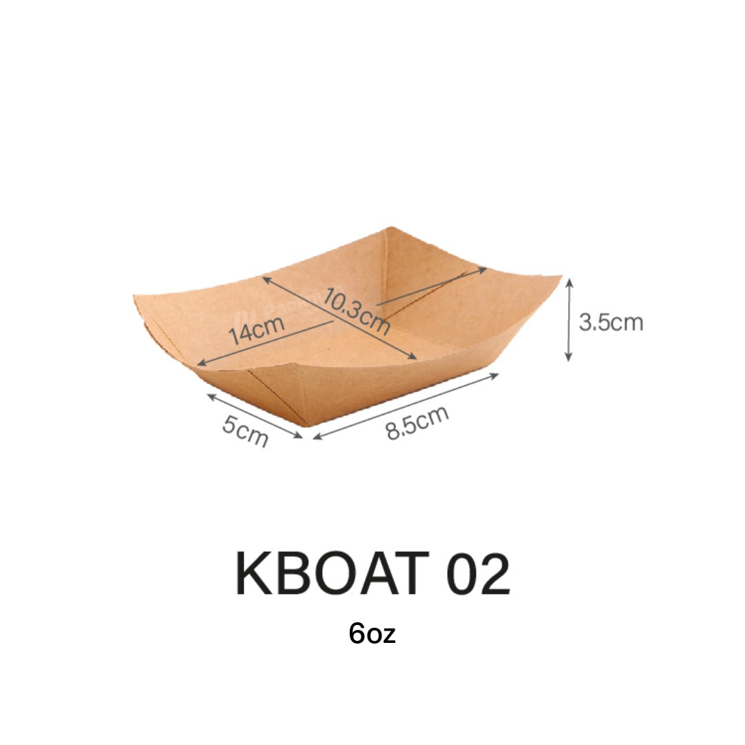 Kraft Paper Boat Tray