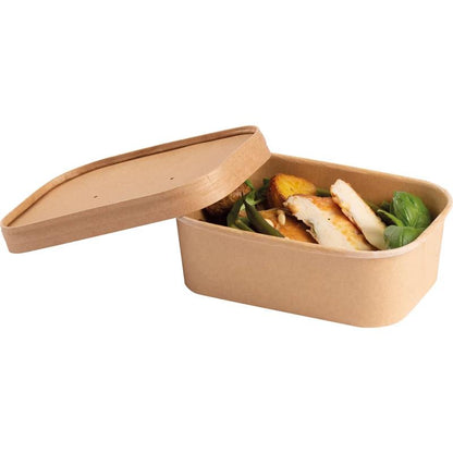Kraft Rectangular Food Tub