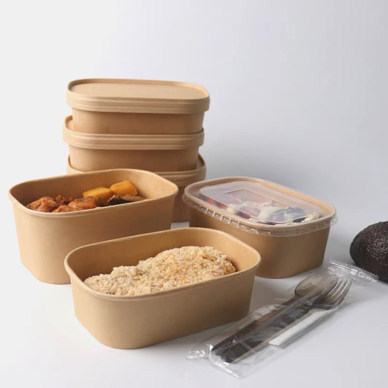Kraft Rectangular Food Tub