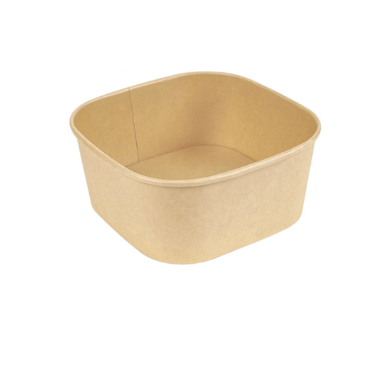 Square Kraft Bowl (1,400ml)