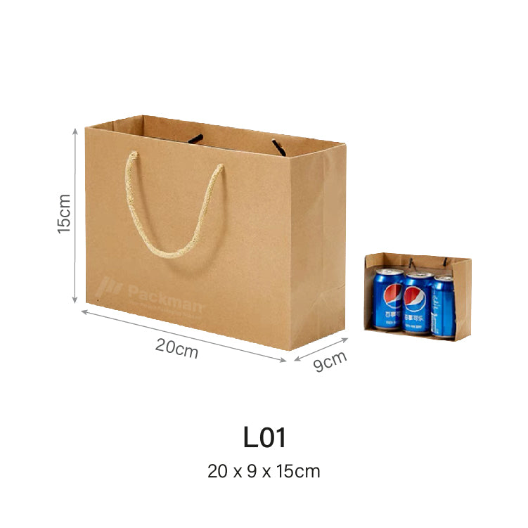 Landscape Kraft Rope Paper Bag