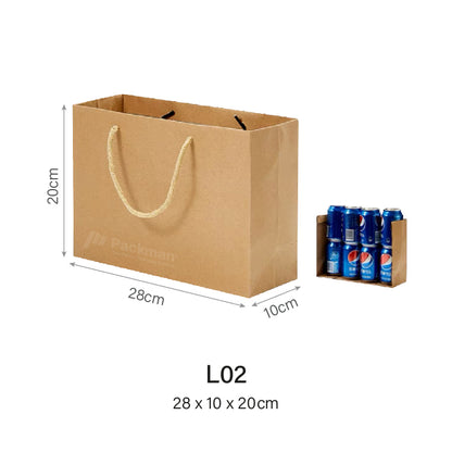 Landscape Kraft Rope Paper Bag