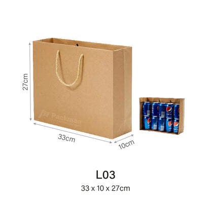 Landscape Kraft Rope Paper Bag