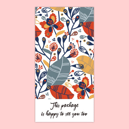 Leaves Thank You Sticker