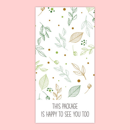 Leaves Thank You Sticker