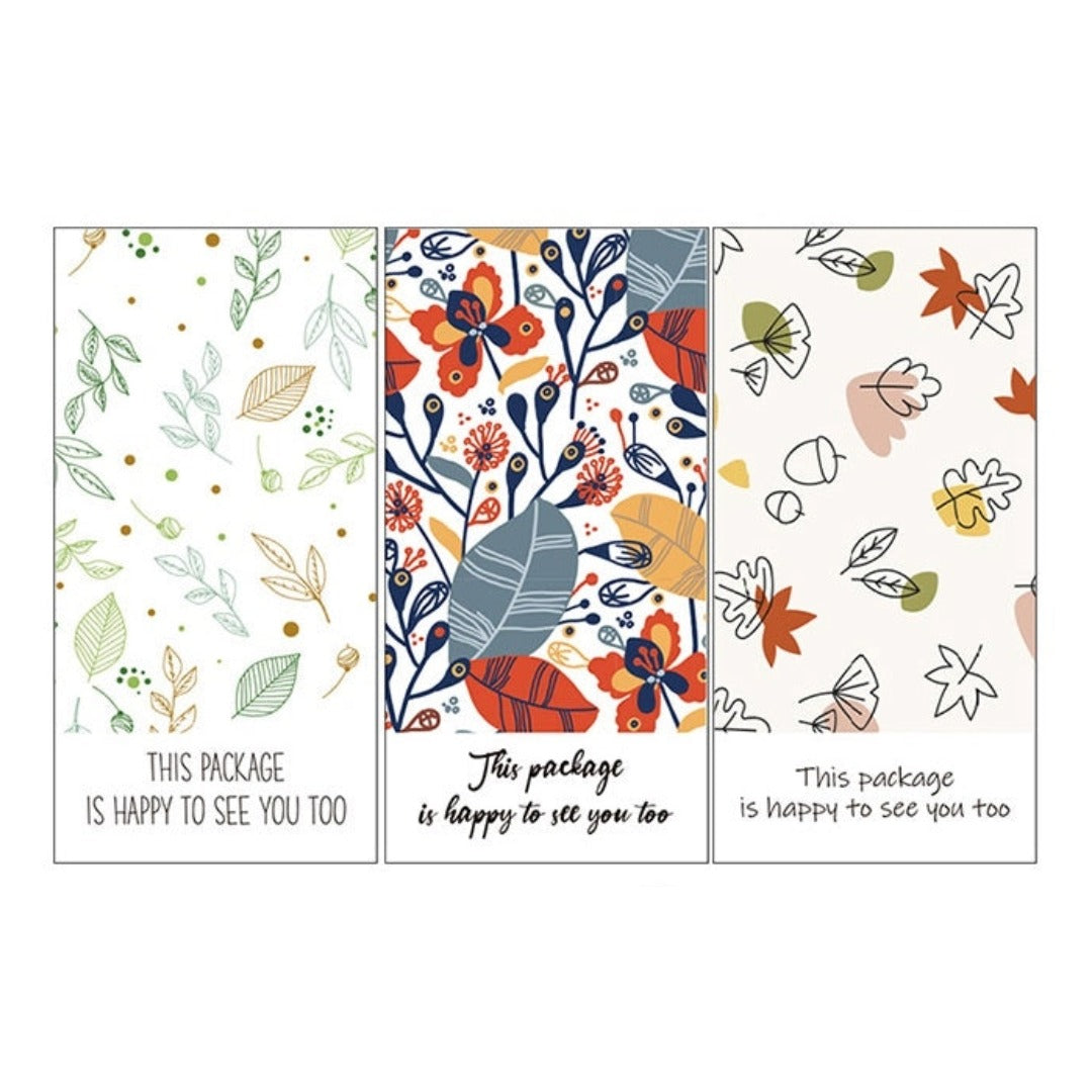 Leaves Thank You Sticker